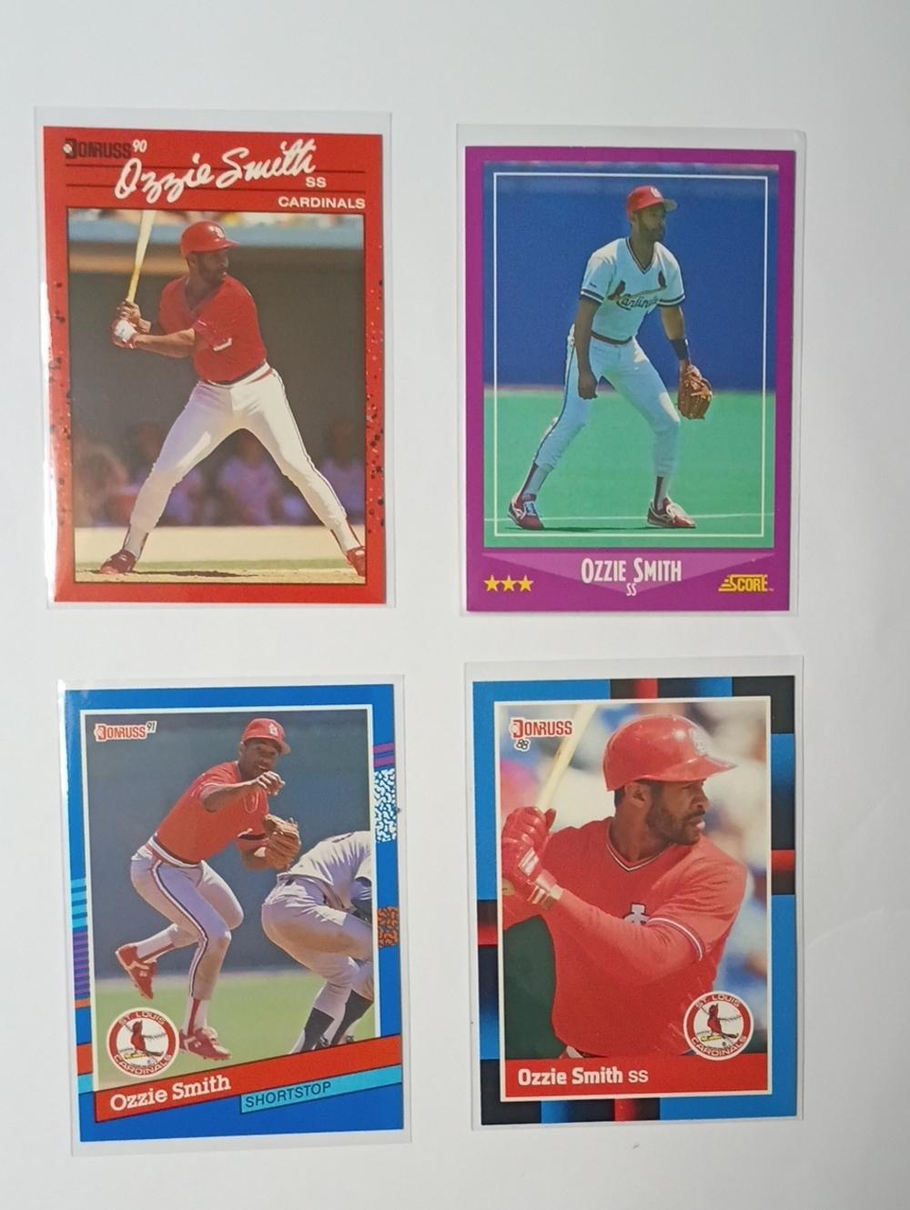 Ozzie Smith Baseball Card Set - Red/White Trading Cards
